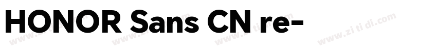 HONOR Sans CN re字体转换